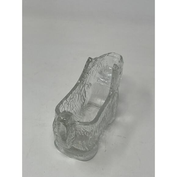 Vintage Scottie Dog Creamer 1930s Clear Glass Post Cereal #28 LE Smith Glass Co - Picture 4 of 9